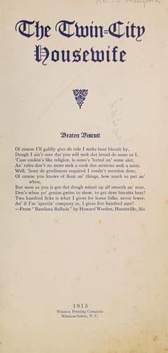 Cover of The Twin-city housewife