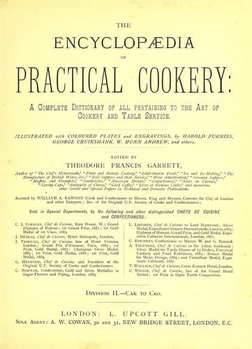Cover of The encyclopædia of practical cookery