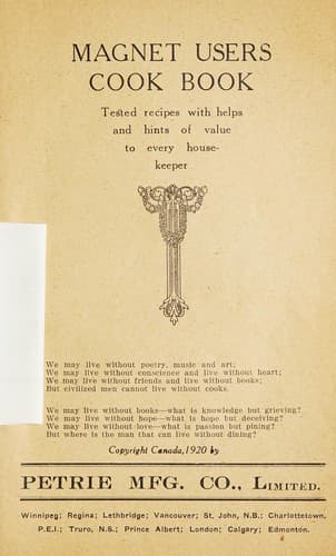Cover of Magnet users cook book