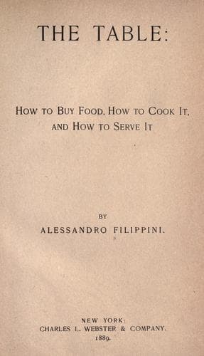 Cover of The table