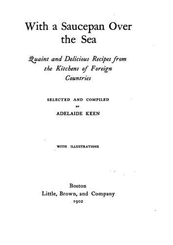 Cover of With a saucepan over the sea