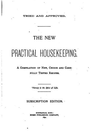 Cover of The new practical housekeeping