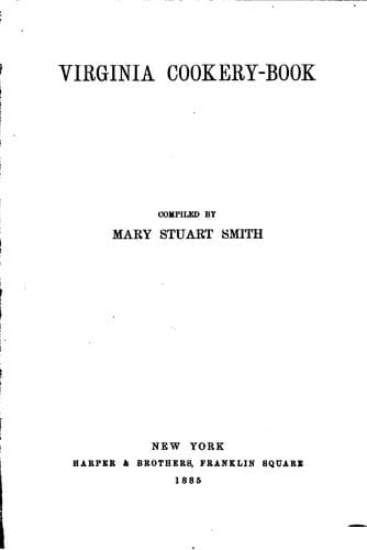 Cover of Virginia Cookery-book