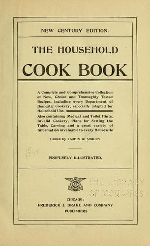 Cover of The household cook book