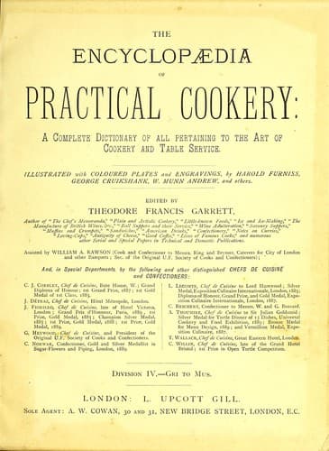 Cover of The encyclopaedia of practical cookery