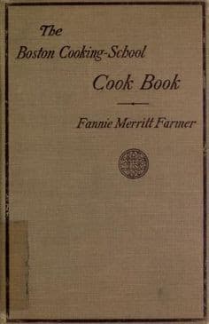 Cover of Boston Cooking-School cook book
