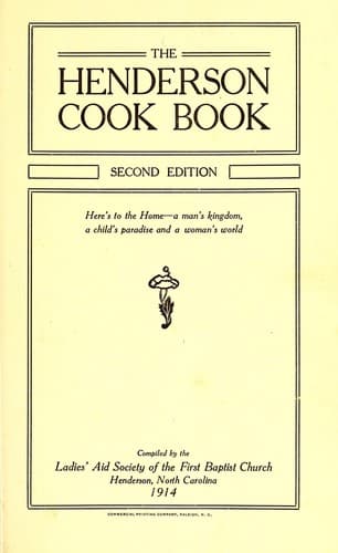 Cover of The Henderson cook book